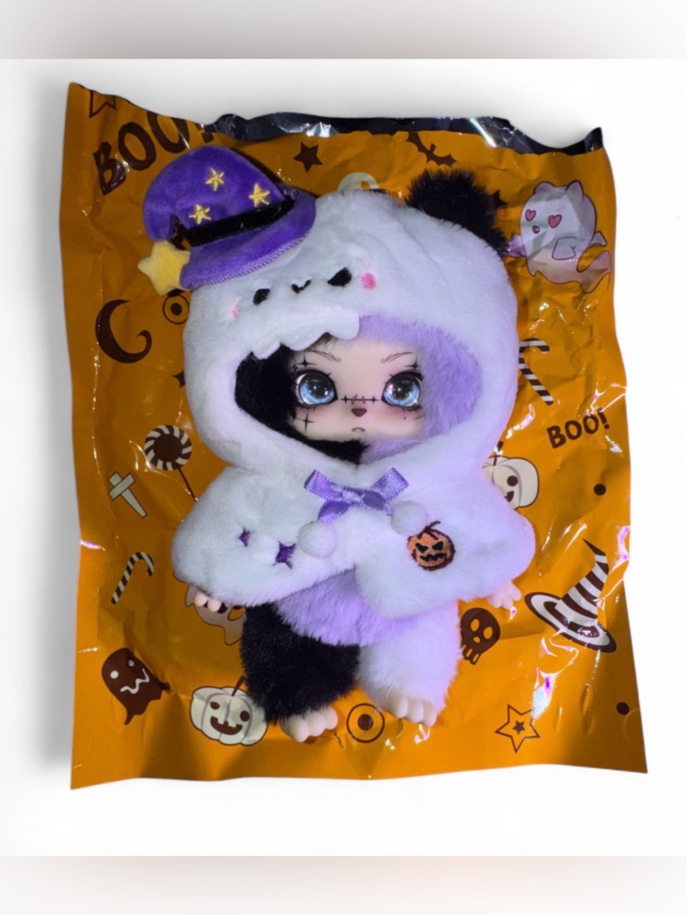 Lokki Halloween Series Confirmed Cat/Ghost Plush Keychain👻🐈‍⬛💜